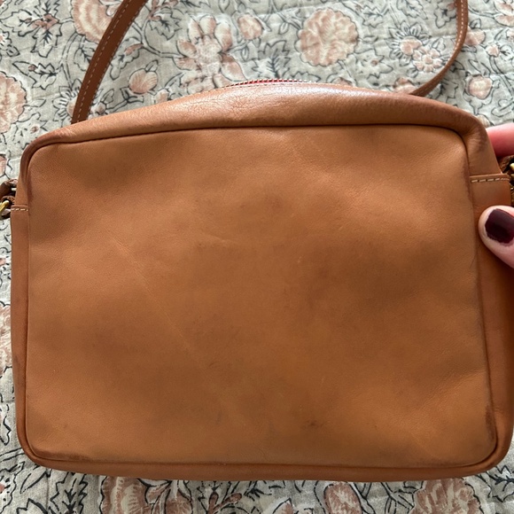 Clare V Midi Sac Natural with Stripes Leather Crossbody Bag - Picture 14 of 15